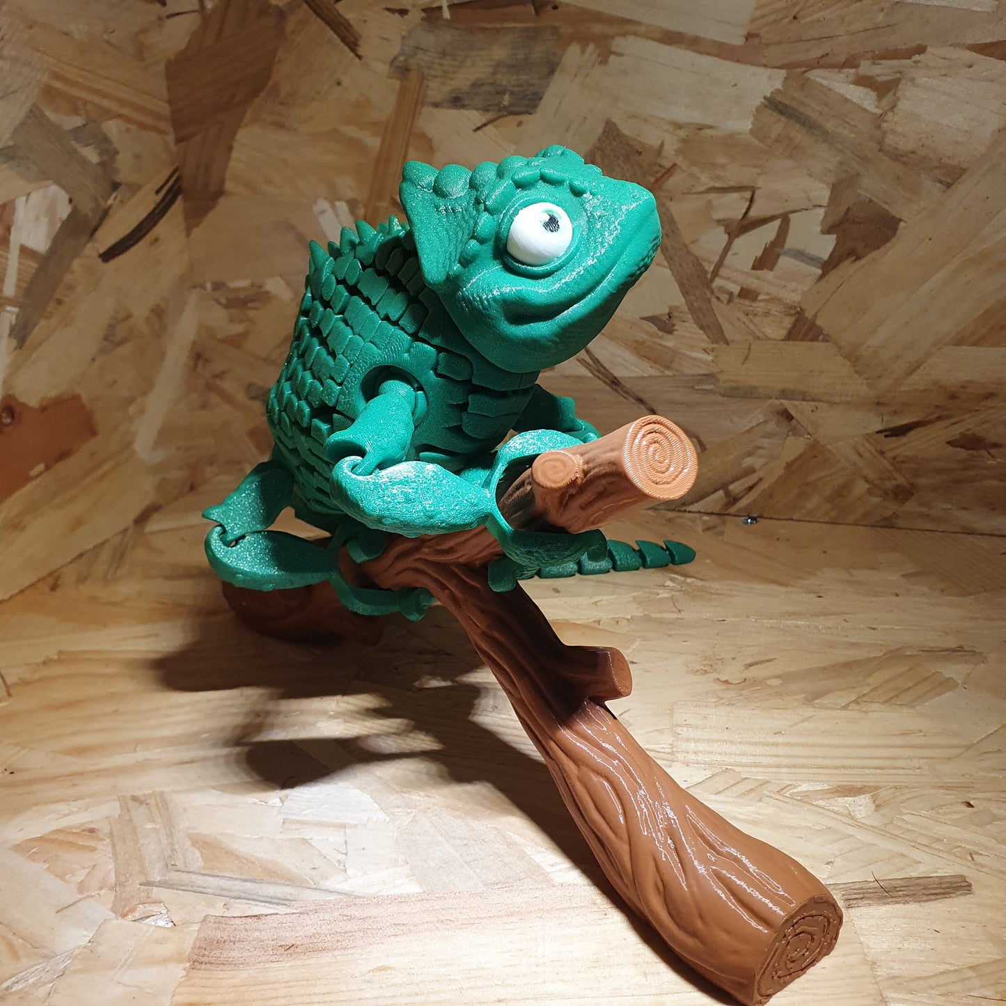 Caméléon Flexible sur sa Branche