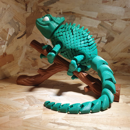 Caméléon Flexible sur sa Branche